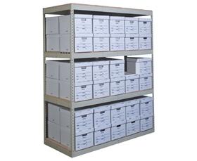 Hallowell Boltless Shelving for Record Storage Boxes