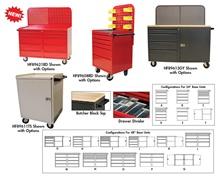 ACCESSORIES FOR 24" AND 48" MODULAR MOBILE CABINET WORKCENTER BASE UNITS