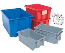 PLASTIC NEST AND STACK TOTE BOX LIDS

