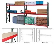 FastRak Bulk Storage Rack Units with Particle Board Decking