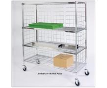3- SIDED WIRE CARTS WITH MESH PANELS