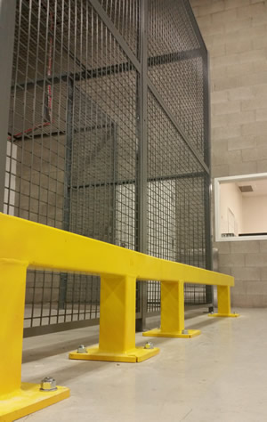 Wire Mesh Enclosures for Packaging Logistics Company